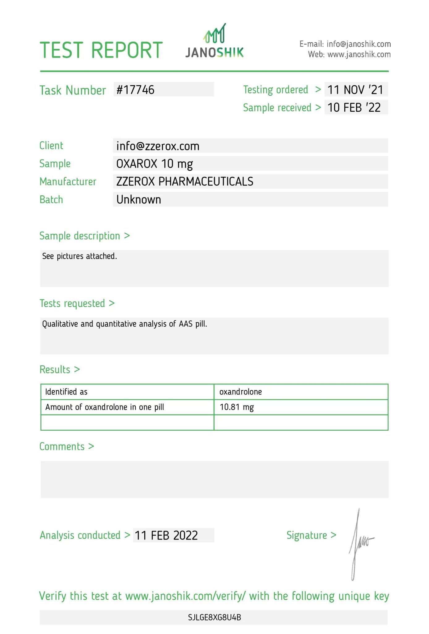 Oxarox Zerox Pharmaceuticals