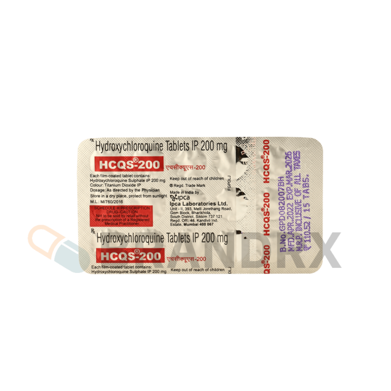 HCQS 200 mg Ipca Laboratories Ltd
